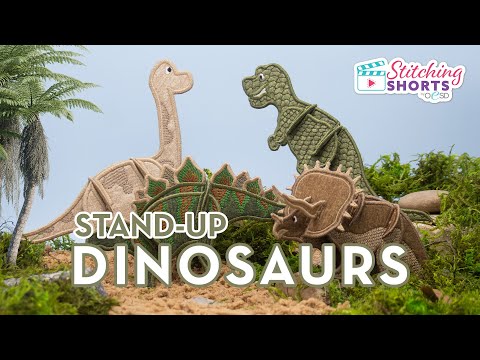 Machine Embroidery Dinosaurs are a Roaring Good Time!