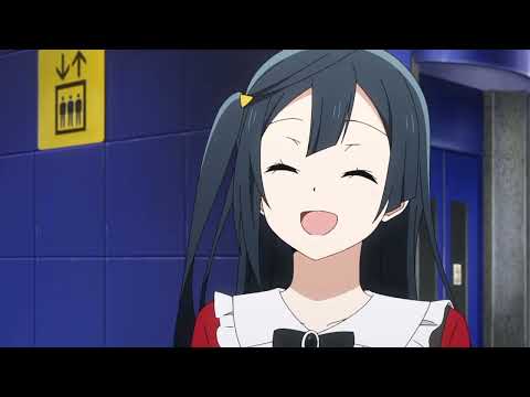 Ayumu and Setsuna spying on Yu and Shizuku