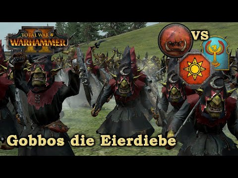 Gobbos vs Gruftkönige im Eierdiebturnier - Total War: Warhammer 2 deutsch