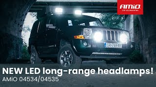 LED dálkové světlo 112W s funkcí obrysového světla, 6500 lm, AMIO