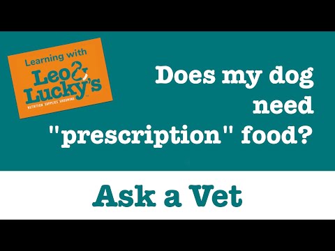 Ask A Vet: Prescription Foods
