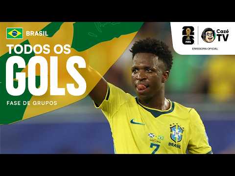 TODOS OS GOLS DO BRASIL NA FASE DE GRUPOS DA COPA DO MUNDO FIFA™ 2026!
