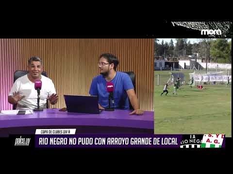 El partido de Rio Negro y Arroyo Grande comenzó antes de lo previsto