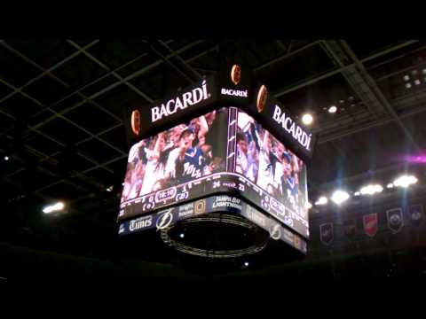 Aidan at the Lightning game against the Winnepeg