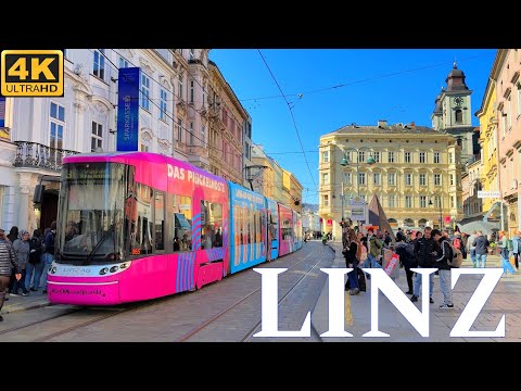 Linz Austria 🇦🇹 Visiting Linz in March 4K UHD