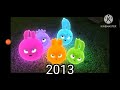 Evolution Of Sunny Bunnies 2012 2022