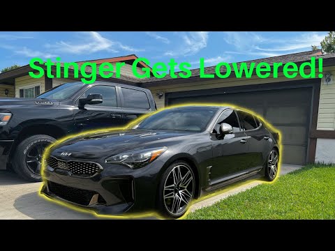 2022 Kia Stinger GT2 Lowering Springs | Install and First Impression