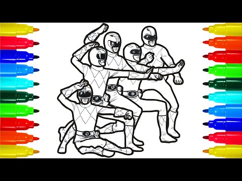 Power Rangers star heroes coloring pages