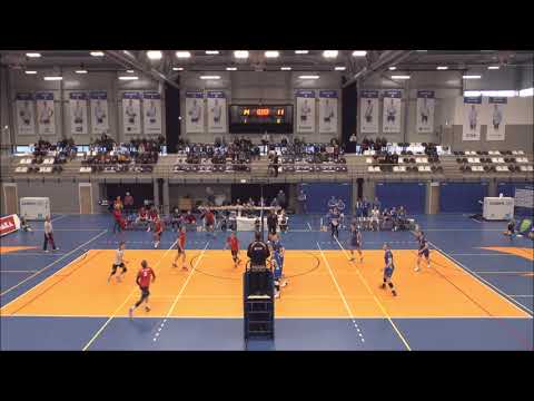 Eredivisie  Volleybal  Samen Lycurgus tegen Taurus op 1 maart 2020 in Groningen