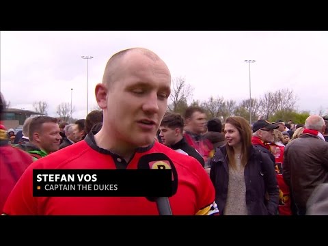 De rugbyers van The Dukes uit Den Bosch grijpen naast de titel