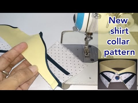 Shirt collar design tutorial | How to sew shirt collar pattern Video