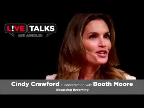 Cindy Crawford with Booth Moore at Live Talks Los Angeles