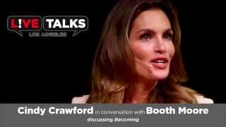 Cindy Crawford with Booth Moore at Live Talks Los Angeles
