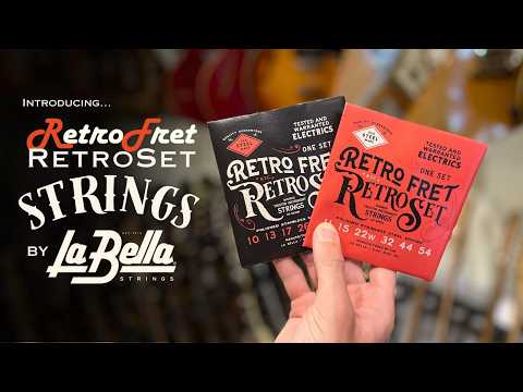 Immagine Retrofret RetroSet Strings by LaBella,11's Polished Stainless Steel Round wound guitar. - 3