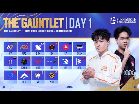 [EN] 2025 PMGC League | The Gauntlet Day 1 | PUBG MOBILE Global Championship