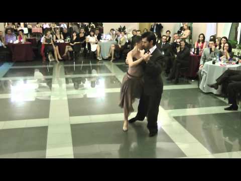  Andrea Misse  and  Javier Rodriguez  are  dancing  to  the  tango  "  Patetico  "