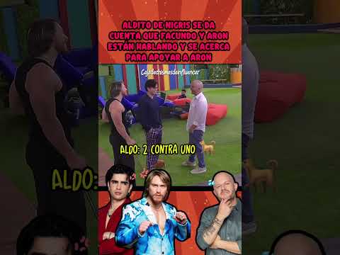 #AldoDeNigris se da cuenta que #aronmercury y #Facundo están hablando y se acerca apoyar a Aron