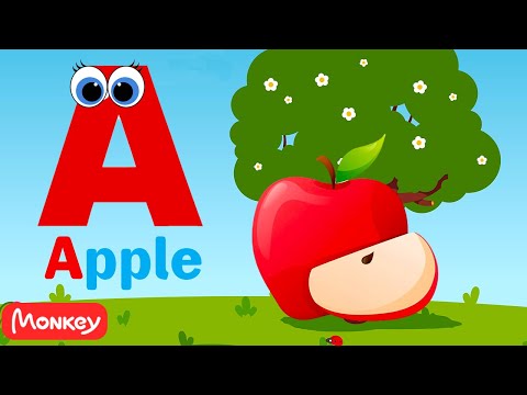 Phonics Song 2 with TWO Words in 3D 🍎 A For Airplane ✈ ABC Alphabet Songs & Sounds Nursery Rhymes