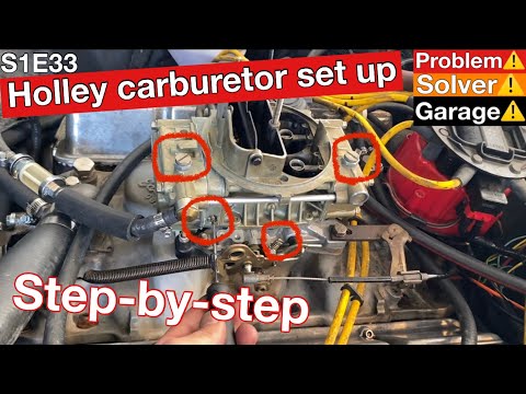 Holley 1850 carburetor set up. Holley 1850 carb setting. How to set a Holley carb, step by step