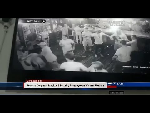 NET. BALI - POLRESTA DENPASAR RINGKUS 3 SECURITY PENGEROYOK WISMAN UKRAINA
