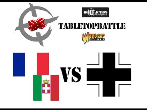 Bolt Action 2nd ed. battle report #9 - 1943: Corsica. FRA/ITA vs GER 1300pts