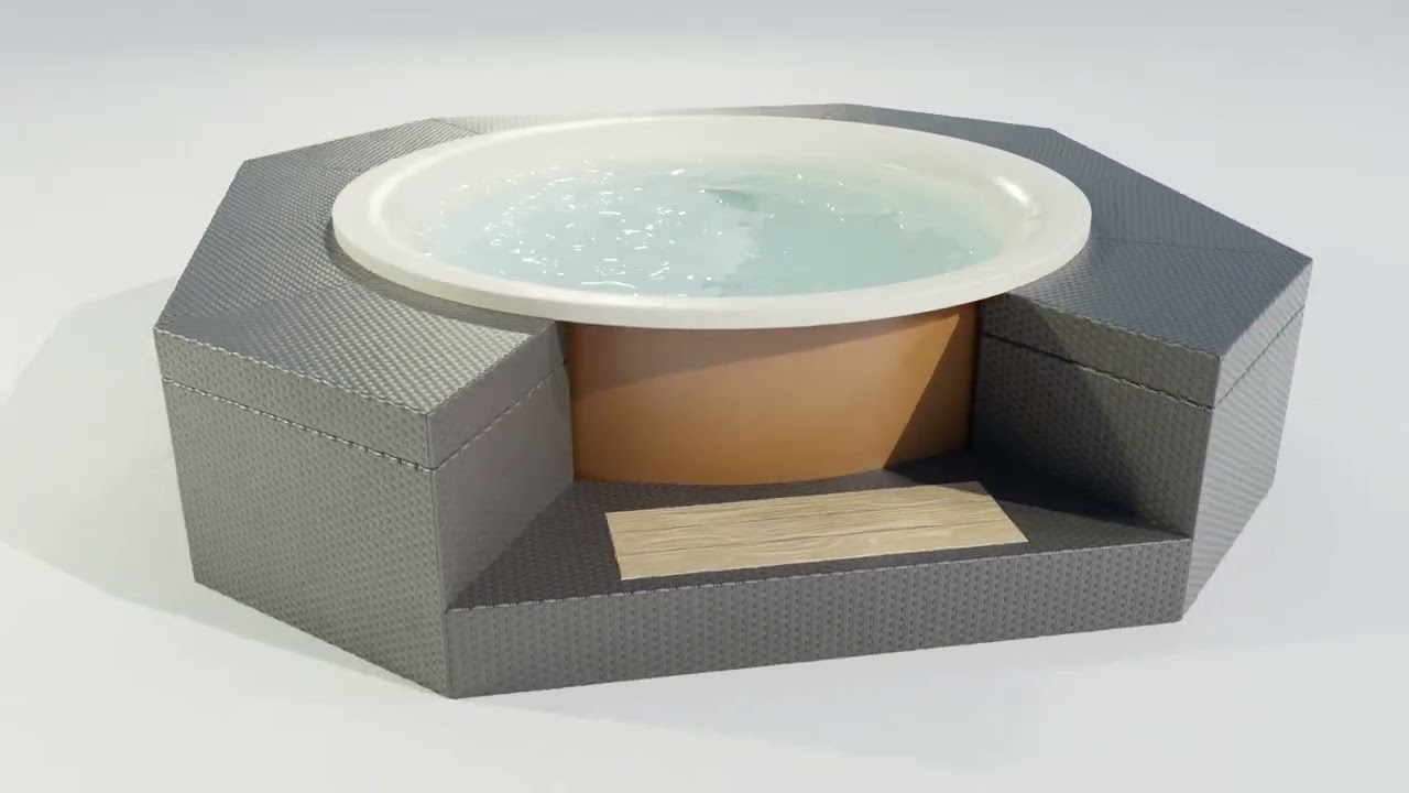 ホットタブ 3Dモデル