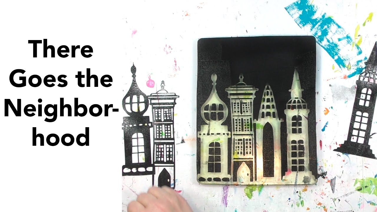 5 Ways to Use Stencils with a Gel Plate