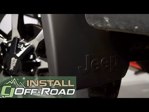 Jeep Wrangler JK Mopar Splash Guard Front With Jeep Logo Pair 2007-2018 Installation