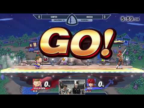Sm4sh@Mines 120 - SAMFISH (Villager) Vs. Makigai (Roy, Cloud) - Winners Semifinals