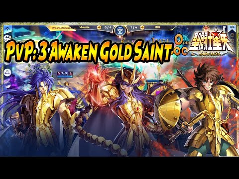 3 AWAKEN R.C. SAINT "MILO, DOHKO, SAGA" in PVP 🔥🔥 - Saint Seiya: Awakening