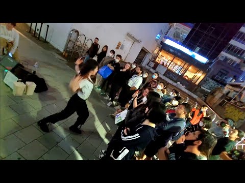 SATURDAY. YU KAGAWA & SHINHWA. BEAUTIFUL FANTASTIC INTERACTIVE BUSKING. HONGDAE. [TALK  THAT TALK]