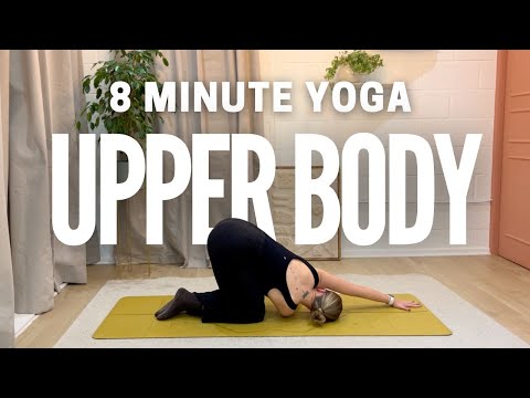 8-Min Upper Body & Shoulder Stretch | Quick Yoga for Neck & Shoulder Tension Relief