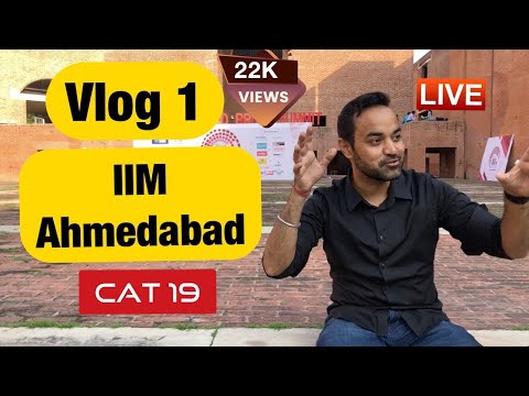 IIM Ahmedabad Vlog 1 (CAT Preparation / CAT Videos )