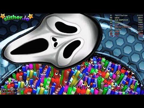 Slither.io A.I. Kill All Snakes - Scary Skin Slitherio Vip Devil Best Gameplay - Infinity Score
