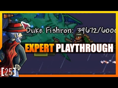 EXPERT DUKE FISHRON! Terraria 1.3 Let's Play - Expert Mode Playthrough! [25] PC Gameplay