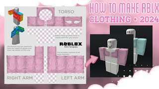How to make ROBLOX CLOTHING on MOBILE for BEGINNERS! | Crop tops: 2024 WORKING ✧.*