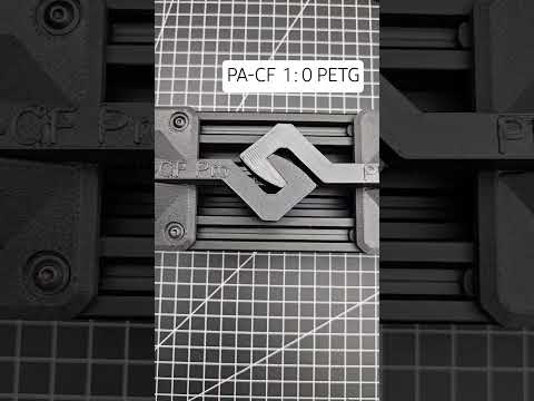 Benchmarking our F3 PA-CF Pro against a PETG #3dprinting #filament #fiberthree