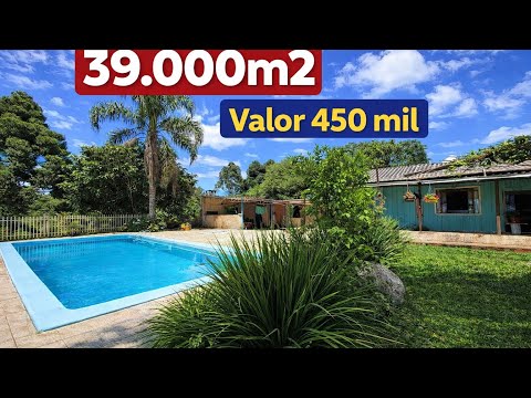 CHÁCARA À VENDA EM QUITANDINHA PR | 39.000 m² | PISCINA | R$ 450 MIL