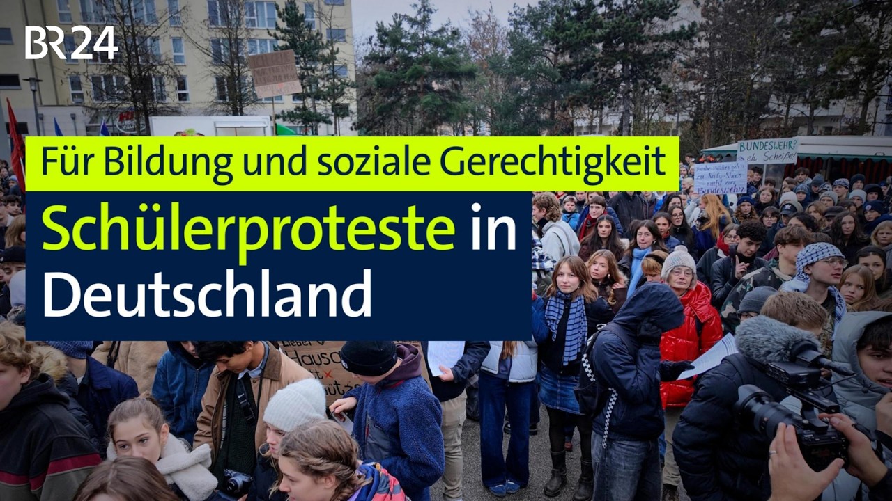 Für Bildung und soziale Gerechtigkeit: Schülerproteste in Deutschland | BR24