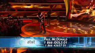 Paul McDonald - Old Time Rock N' Roll Top 8 American Idol 10
