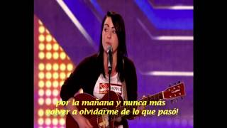 X Factor - Lucy Spraggan - Last Night (Spanish subtitles)