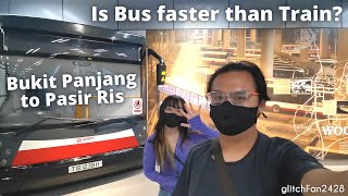 Is Bus Faster than Train from Bukit Panjang to Pasir Ris?
