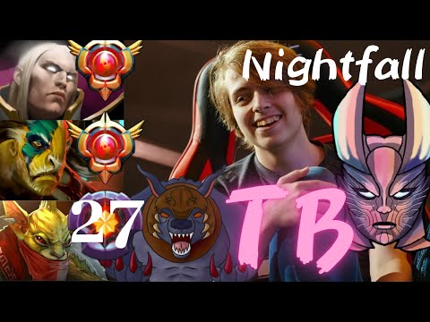 Nightfall Terrorblade vs Ursa, Invoker, Elder Titan - 17K, 42K - dota2