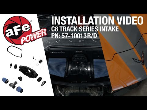 How To Install aFe POWER Track Series Carbon Fiber Cold Air Intake on a Corvette C8 6.2L