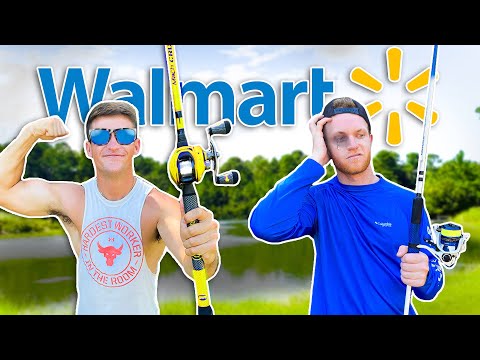 1v1 WORST Lure Fishing TOURNAMENT!!! (Walmart Edition)