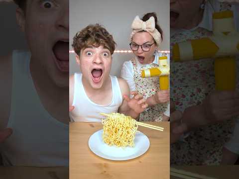 Flying Noodles VS Mom 🍜