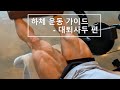 설기관 하체 운동 가이드 - 대퇴사두 편