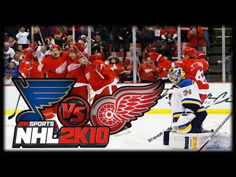 NHL 2K10: Redwings vs Blues - WCF Game 7 (Broadcast Commentary)