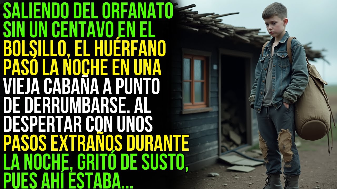 HUÉRFANO SIN DINERO DUERME EN UNA CABAÑA A PUNTO DE SER DEMOLIDA... PERO AL DESPERTAR...