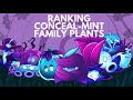 ranking all conceal-mint family plants / pvz2 tier list - pvz2 rank (episode 5)